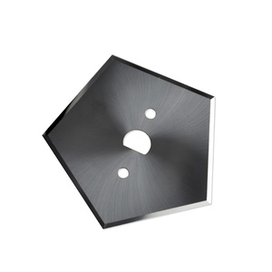 ใบมีดเหล็กทังสเตนคาร์ไบด์รูปห้าเหลี่ยม ขนาด 69.65x10.25x0.53 มม. สำหรับตัดไฟเบอร์ ตัดถุงพลาสติกทอ - Product Image 1