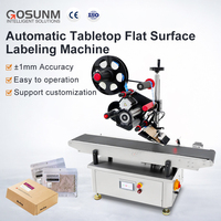 Etiquetadora Automática de Escritorio GOSUNM CE, Aplicador de Etiquetas Planas para Cajas y Tarjetas