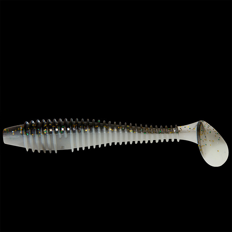 Vientre blanco y lomo negro (cola de tornillo bicolor)