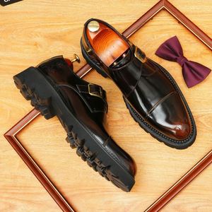 Chaussures Poopperkin de luxe originales pour hommes, en cuir, fabriquées à la main en Europe et en Amérique, couleurs variées, chaussures Oxford pointues sculptées, nouveau produit - Product Image 3