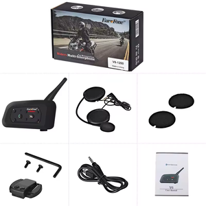 Intercomunicador Para Moto Bluetooth, 2-cách xe máy Mũ bảo hiểm <span class=keywords><strong>intercom</strong></span> interphone, tự động trả lời, GPS bằng giọng nói hướng dẫn - Product Image 6