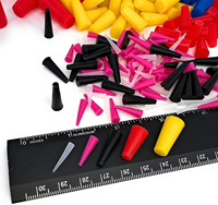 Kit d'assortiment de bouchons coniques en caoutchouc de silicone 100 pièces pour masquer les trous pendant le revêtement en poudre, la peinture, le dynamitage des médias