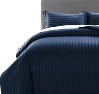 Ensemble de literie 100% coton pour hôtel de luxe pour lit Queen/King Size drap de lit plat personnalisé taie d'oreiller housse de couette pour usage domestique