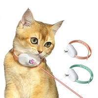 Nouveau collier laser en plastique pour animaux de compagnie, mains libres, intelligent, LED rechargeable, jouet pour chat et chien, accessoire