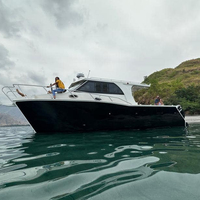 Bateau de pêche en alliage d'aluminium de 33 pieds, 10m, puissant, bateau de sport, yacht, cabine, cruiser, vitesse, à vendre