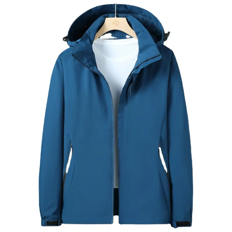 chaqueta rompevientos spring custom outdoor waterproof sport plus size men's jackets polyester windbreaker with logo