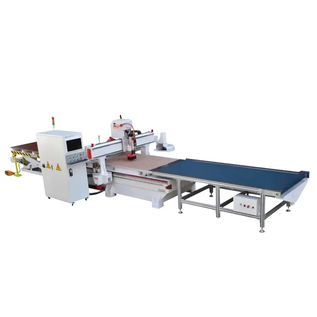 Automatic Loading And Unloading Cnc Nesting Machine , Wood Cutting Cnc Router For Arcade Cabinets