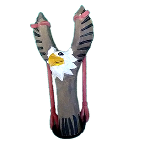 Fionda di legno di aquila animale da caccia in legno - Product Image 3