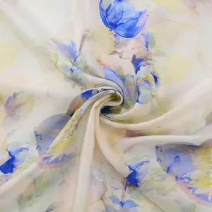 Safa Textile Custom Digitaldruck Blume Viskose Rayon Premium Stoff für Damen bekleidung