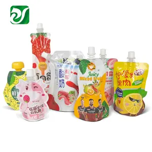 Shaped Liquid Bag Hersteller Custom Jelly Juice Pouch AL Folie Mylar Kunststoff verpackung Auslauf Doypack für Joghurt milch getränk