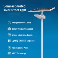 Lampe solaire LED pour extérieur, étanche, pour jardin, allée, village, route, IP66, avec détecteur de mouvement, éclairage pour zones éloignées