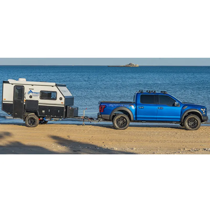COMPAKS RV Caravan Company Mini Hard Floor Camping Trailer With Kitchen