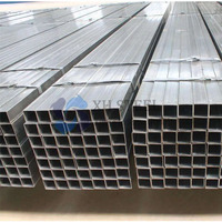 Tube carré galvanisé 20x40mm 50x50mm 50x100mm, tube en acier galvanisé soudé en usine, tube carré galvanisé SHS 25x25 60x60