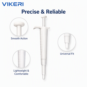 VIKERI Mini-pipette à volume fixe monocanal pour manipulation de liquides scientifiques OEM 25-300uL - Product Image 1