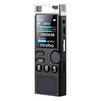 Enregistreur vocal professionnel Mrobo, réduction de bruit HD, pour avocats, longue autonomie, grande capacité, enregistreur audio stéréo
