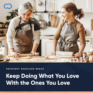 Breathable Neoprene Compression Straps Recovery <strong>Shoulder</strong> <strong>Brace</strong> for <strong>AC</strong> <strong>Joint</strong> Pain Relief, Dislocation, Arm Injury - Product Image 6