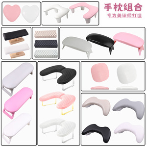 Repose-main pliable rose en cuir PU pour manucure, coussin de bras pour salon et usage domestique - Product Image 3