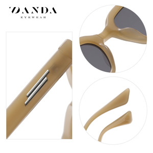 Lunettes de soleil DANDA rectangulaires à monture complète UV400 unisexe 6503 - Product Image 3