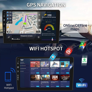 Carditai QLED Android 10 <span class=keywords><strong>2</strong></span>+32G Autoradio Android 1K Unità Principale 9/10 Pollici Universale 1280*720 Carplay Navigatore GPS - Product Image 3