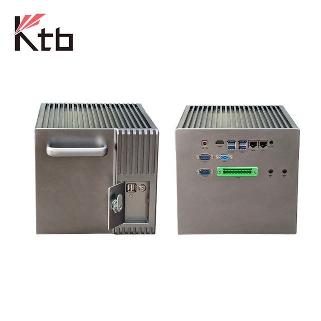KTB OEM ODM WE67 Fanless Embedded Industrial PC 64GB Max DDR4 Dual-Channel DC9-24V Wide Temp Intel 6th/7th Industrial Computer