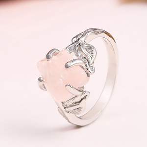 Anillos de cristal curativo para mujer, joyería al por mayor, <span class=keywords><strong>piedra</strong></span> Natural de piedras preciosas crudas - Product Image 5