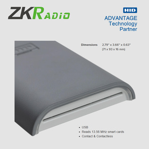 Lector de Tarjetas Inteligentes de Doble Interfaz HID OMNIKEY 5422, con Contacto y Sin Contacto, para <span class=keywords><strong>ActivID</strong></span>, ActivClient y ActivIDApplets de HID - Product Image 6