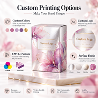 Boîte d'emballage de parfum personnalisée en carton argenté, imprimée, pliable, avec logo et marquage à chaud