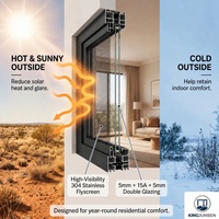 Ventanas Corredizas de Aluminio con Doble Acristalamiento y Mosquitera Integrada, Prioridad en la Seguridad, AS2047