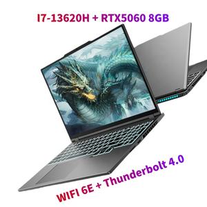 لابتوب ألعاب مع بطاقة رسومات WIFI 6E RTX 5060 8G Thunderbolt 4، معالج إنتل كور i7 الجيل الثالث عشر 13620H بعشرة أنوية و16 خيطًا - Product Image 1