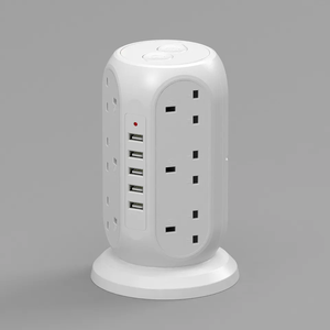 Nhà Máy Bán Hàng Trực Tiếp 8 Cách + 4 Cổng USB Kép AC Ổ Cắm Bảo Vệ Tăng USB Ổ Cắm Ổ Cắm Extender - Product Image 5