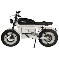 Vélo Électrique Rétro Adulte SK-1 3KW 60V 45Ah avec Pneus Larges, Cadre en Alliage d'Aluminium, Freins Hydrauliques, 43mph, 100km, Double Système sans Clé NFC
