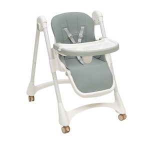 Chaise d'alimentation multifonctionnelle 3 en 1 pour bébé Chaise de salle à manger Silla De <span class=keywords><strong>Bebe</strong></span> Siège balançoire pliable Chaise haute luxueuse pour bébé - Product Image 1