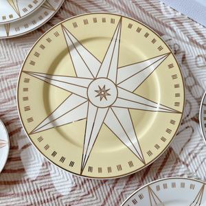 Bone China Design Variedad Carga Postre Platos de cena Borde dorado Porcelana Bone China Vajilla de cerámica - Product Image 3