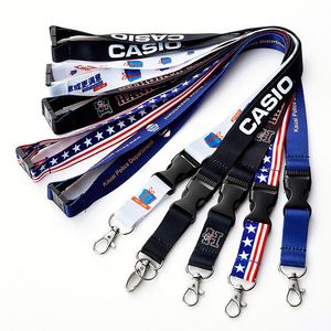 Lanière personnalisée avec logo, porte-badge et porte-clés pour homme/femme - Cadeau promotionnel idéal - Product Image 2