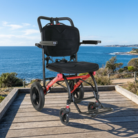 Fauteuil roulant manuel pliable léger de haute qualité pour l'extérieur, adapté aux voyages en avion, pour personnes handicapées