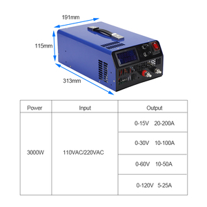 Carregadores de Bateria 3000W para Baterias de Fosfato de Ferro De Lítio Ternário 12V 24v 36v <span class=keywords><strong>48v</strong></span> 10/20/<span class=keywords><strong>30A</strong></span> Carregamento Rápido 15v 30v 60v - Product Image 4