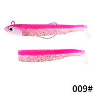 Yousya Offre Spéciale multicolore en forme de T PVC réaliste tête de plomb crochet en métal dur Sidewinder méné leurre de pêche pour la truite basse
