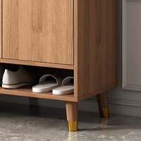 Meuble à chaussures en bois mdf de luxe, meuble de rangement pour l'entrée du salon