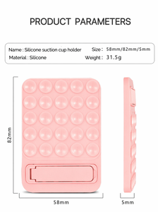 Soporte Flexible de Silicona para Teléfono Móvil con Ventosa, Soporte Metálico Plegable y Adhesivo 3M, 12 Colores - Product Image 6