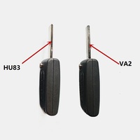 Coque de Clé Plip Télécommande Pliable 2 Boutons VA2 CE0523 pour Peugeot 407 SW 107 207 307 308 Citroën