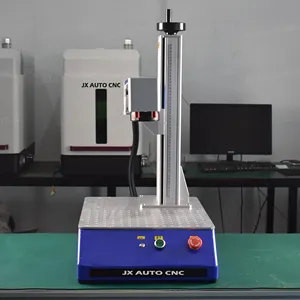 JX AUTO CNC Super Fast Delivery small 30w 20w Fiber Laser Marking Machine for Metal Steel Jewelry animal tag