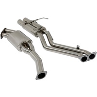 Système d'échappement sport double avec embouts de silencieux de 3,5 pouces pour NISSAN 240SX S14 Silvia Base/SE/LE (modèles 1995-1998)