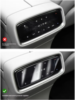 Accessoires pour BYD Seal 07 EV 2024, bouton de changement de vitesse, film pour console centrale, matériau TPU, épaisseur 2 mil, finition mate/brillante, film pour voiture
