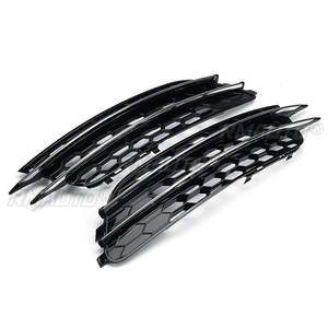 Par de Cubiertas Negras para Faros Antiniebla Delanteros, Reemplazo de Rejilla para Audi A6 C7 2012 2013 2014 2015 - Product Image 3