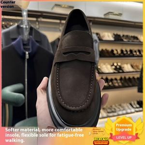 Chaussures habillées pour hommes Beijiang Wolf Chao, en cuir, à enfiler, basses, respirantes, à bout rond et semelle épaisse - Product Image 6