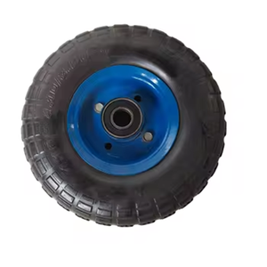 Roue en caoutchouc solide de 10*3.50-4 pouces bon marché et durable avec rayon en métal pour chariots à outils de camion à main de brouette - Product Image 5