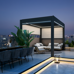 Pérgola Bioclimática de Aluminio con Persianas de 3x3m Personalizada, Toldo Impermeable para Jardín Exterior - Product Image 1