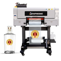 Impresora UV DTF A3 de 30 cm con cabezal de impresión Xp600 I3200 de 3 piezas, venta directa de fábrica Graphking, precio de máquina impresora plotter