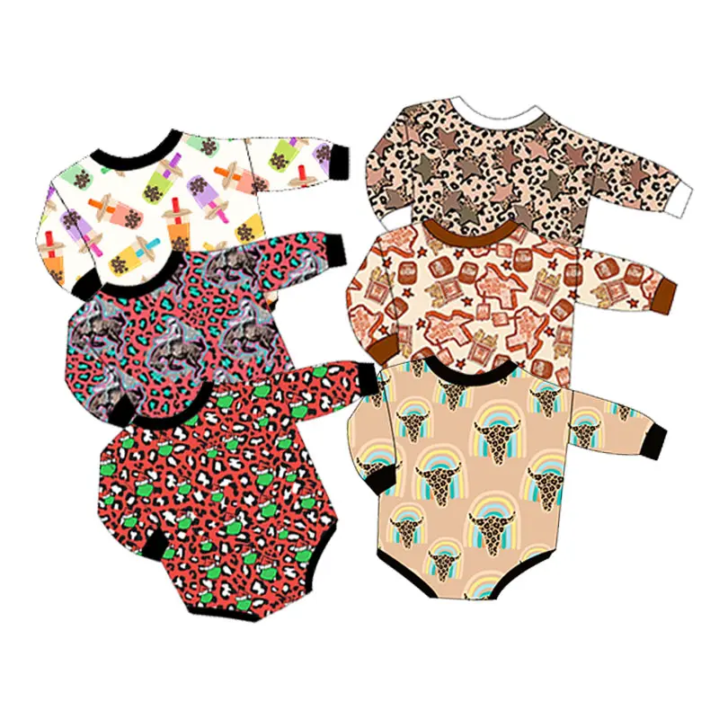 Factory Wholesale Casual Comfortable Baby Rompers Clothes Newborn Girls Boys Onesie Long Sleeve Baby Wear Unisex Toddler Clothes