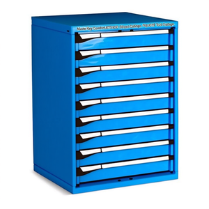 Fami Master Key Comfort <b>Drawer</b> Cabinet 9 <b>Drawers</b> 714x726x1000 Mm Capri Blue Ral5019 <b>Tool</b> Storage - Product Image 2